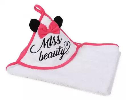 AmaroBaby Полотенце с уголком Miss Beauty
