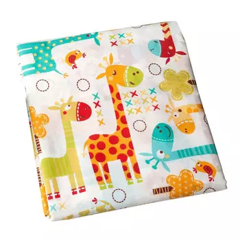 AmaroBaby Простыня на резинке Жирафики 125х75х12 (поплин)