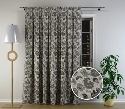 Ambesonne Шторы с фотопечатью Самурай на закате 275х180 см