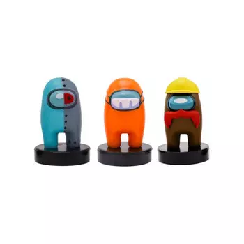 Among Us Набор фигурок-штампиков 3 серия в коробке с окном 3 шт. AU5321D