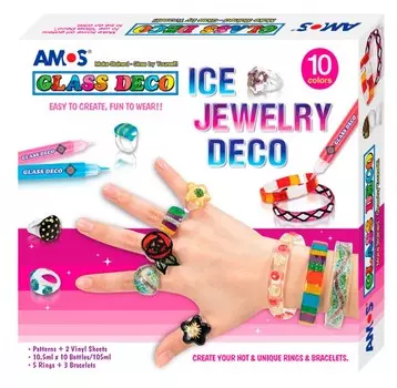 Amos Набор витражных красок "Ювелирные украшения" 6/24