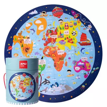 Apli Kids Круглый пазл и постер (48 элементов)
