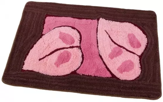 Aquarius Коврик для ванной комнаты Листья 90х60 см