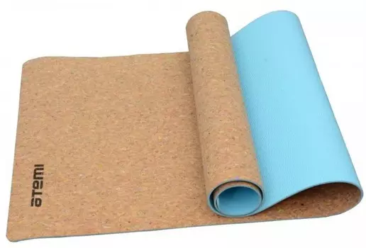 Atemi Коврик для йоги и фитнеса пробковый 173х61 см