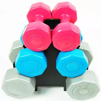 Atlas Sport Набор гантелей с подставкой Fitness Composit 12 кг