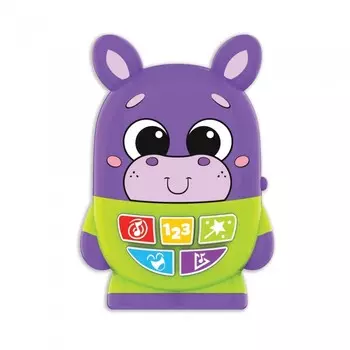 Азбукварик Музыкальная игрушка Бегемотик Диско-малыши