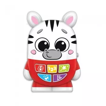 Азбукварик Музыкальная игрушка Зебренок Диско-малыши