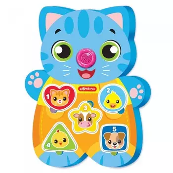 Азбукварик Музыкальные пазлы Веселый Котенок