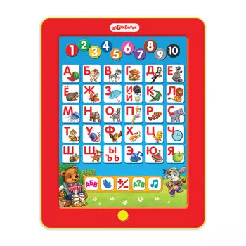 Азбукварик Первые знания Мишуткин планшетик