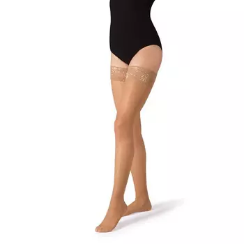 B.Well Чулки компрессионные 1 класс 18-22 mmHg прозрачные с ажурным верхом JW-212 PRO 2 шт.