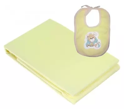 Baby Nice (ОТК) Наматрасник 60х120 + слюнявчик