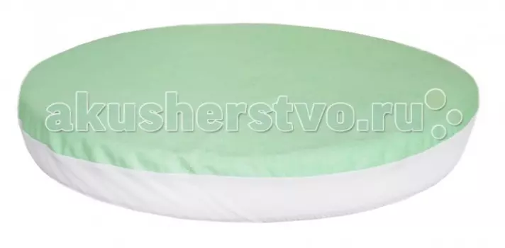 Baby Nice (ОТК) Наматрасник для круглой кроватки 75х75