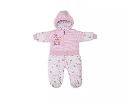 Babyglory Комбинезон на синтепоне для девочки Little BOSS