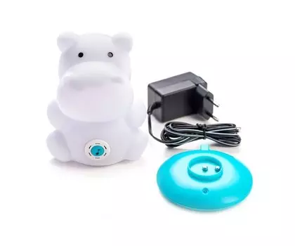 BabyOno Ночник с колыбельными Baby Бегемотик