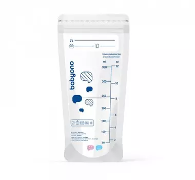 BabyOno Пакеты для хранения грудного молока с индикатором 350 мл 20 шт.