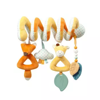 BabyOno Спиралька с прорезывателем шуршалкой и пищалкой Skinny Mates