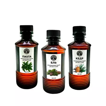 Бацькина баня Набор Ароматизаторов Сильный иммунитет 250 мл х 3 шт.