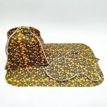 Бацькина баня Набор для бани из 3-х предметов Узор Ягода