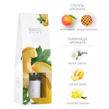 BAGO home Ароматический диффузор Сладкая дыня 30 мл