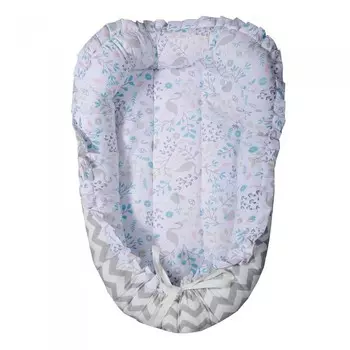 BamBola Матрасик-гнездышко Фламинго