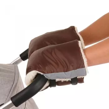 BamBola Муфты-варежки на липучках шерстяной мех