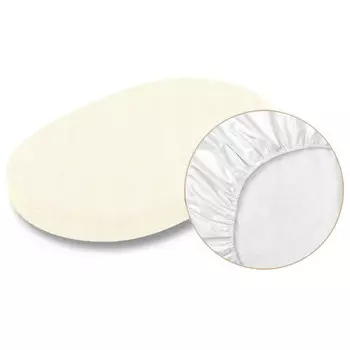 BamBola Наматрасник непромакаемый на резинке Овальный махра 125х75 см