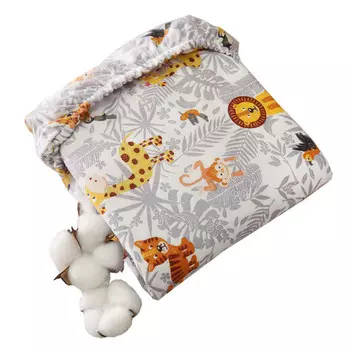 BamBola Простыня на резинке фланель 90х150 см