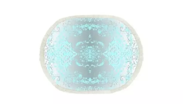 Banyolin Коврик для ванны Velvet Узор овал бахрома 60х100 см