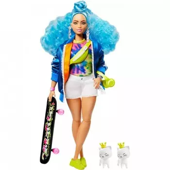 Barbie Кукла Экстра с голубыми волосами