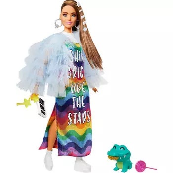 Barbie Кукла Экстра в желтом пальто