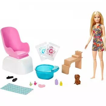 Barbie Набор игровой для маникюра и педикюра