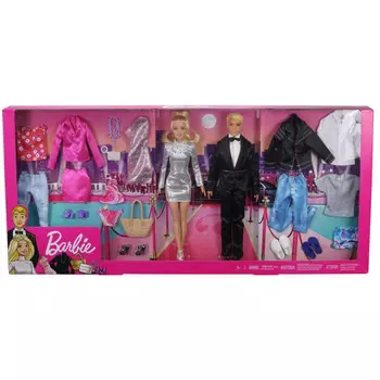 Barbie Набор игровой Куклы с модной одеждой и аксессуарами