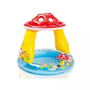 Бассейн Intex Бассейн Мухомор с навесом игрушкой 102х89х14 см