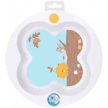 Bebe Confort Герметичная тарелка Woodcamp с крышкой в форме клевера