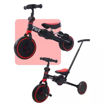 Беговел Bubago трехколесный Flint с родительской ручкой