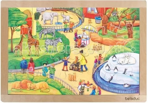 Beleduc Развивающий Пазл Зоопарк