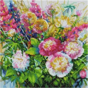 Белоснежка Мозаика алмазная на раме Июньский полонез 30х30 см