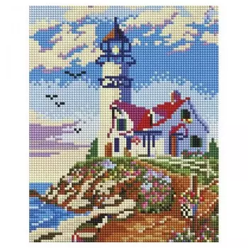 Белоснежка Мозаика алмазная на раме Старый маяк 25х20 см