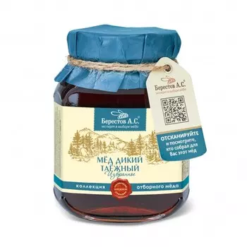 Берестов А.С. Мед натуральный полифлорный Дикий Таёжный 500 г