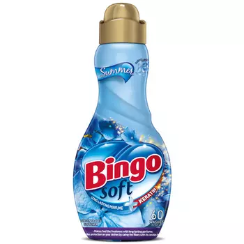 Bingo Кондиционер для белья Summer Soft с кератином 1440 мл