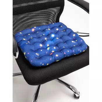 Био-Текстиль Подушка/сидушка массажная на стул, с лузгой гречихи детская 40*40