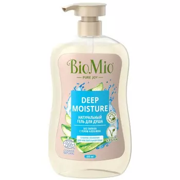 BioMio Натуральный гель душа для чувствительной кожи с Алоэ вера без запаха 650 мл