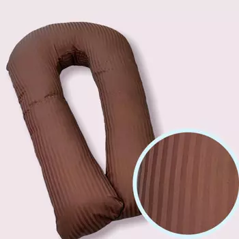 БиоСон Подушка холоффайбер U 340х35 (сатин-страйп)