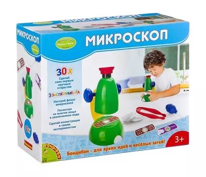 Bondibon Французские опыты Науки с Буки Микроскоп 30Х