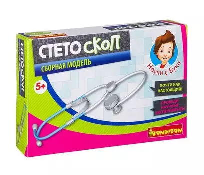 Bondibon Французские опыты Науки с Буки Стетоскоп