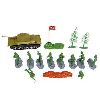 Bondibon Игровой набор Армия 10 солдатиков с оружием и аксессуарами