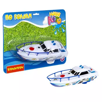 Bondibon Катер полицейский Наше Лето на батарейках 29х21 см