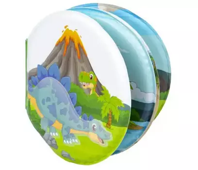 Bondibon Книга для купания с проявляющимися картинками Динозавры