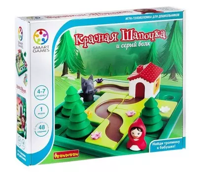 Bondibon Логическая игра Красная Шапочка и серый волк