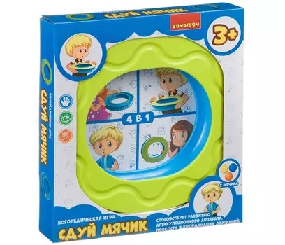 Bondibon Логопедическая игра Сдуй мячик